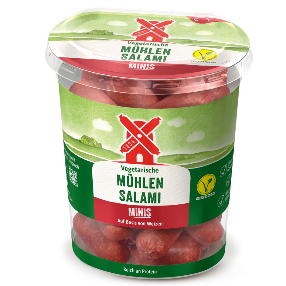 Vegetarische Mühlen Salami Minis Rügenwalder Mühle